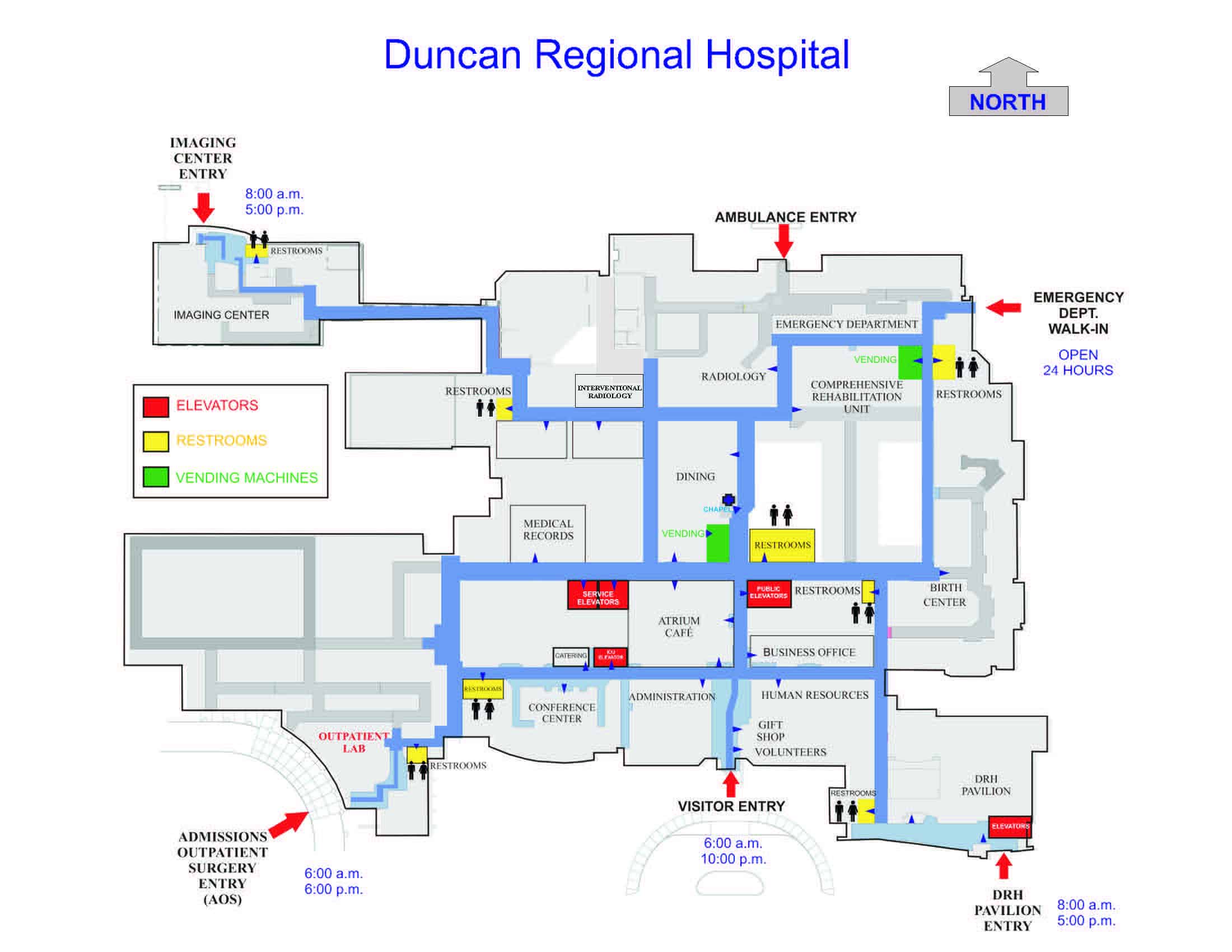Campus Map Duncan Regional Hospital